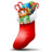 socks with christmas things inside Icon